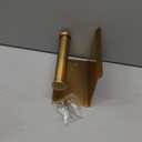 Estrend Brushed Gold Toilet Paper Holder with Shlf Brushed Gold Toilet Tissue Holder with Cell Phone Storage