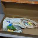 Wooden Baby Play Gym & Tummy Time Playmat  Montessori Sensory Activity Mat with 6 Developmental Toys for Fine Motor Skills  for Newborns to Toddlers (012M+)