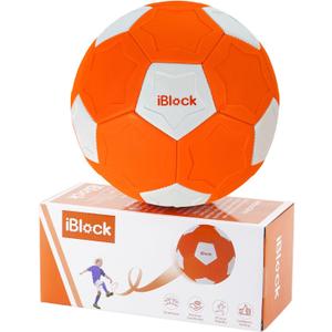 Curve Soccer Ball for Kids Size 4, Swerve Soft Soccer Ball for Boys and Girls, Indoor and Outdoor Activities Games, Safe Kick Play in Inside House, Backyard and Lawn, Comes with Pump