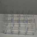 SAYEEC Acrylic File Holder, Clear File Sorter Desk File Organizer, Sturdy Desktop File Folder Organizer Rack for Envelopes Mail Letter Paper Notebook Electronics Office Supplies (4 Sections, 2 Pack)