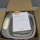 oneisall Cat Water Fountain, 3.5L/118oz Battery Operated Pet Fountain Stainless Steel, Automatic Water Fountains for Cats Indoor, Rechargeable (Hale 3.5L White Color)