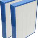 PUERBURG Replacement Filter Compatible with WISESKY WS460A Air Purifier, 2-Pack H13 HEPA + Activated Carbon 2-IN-1 3-Stage Filtration