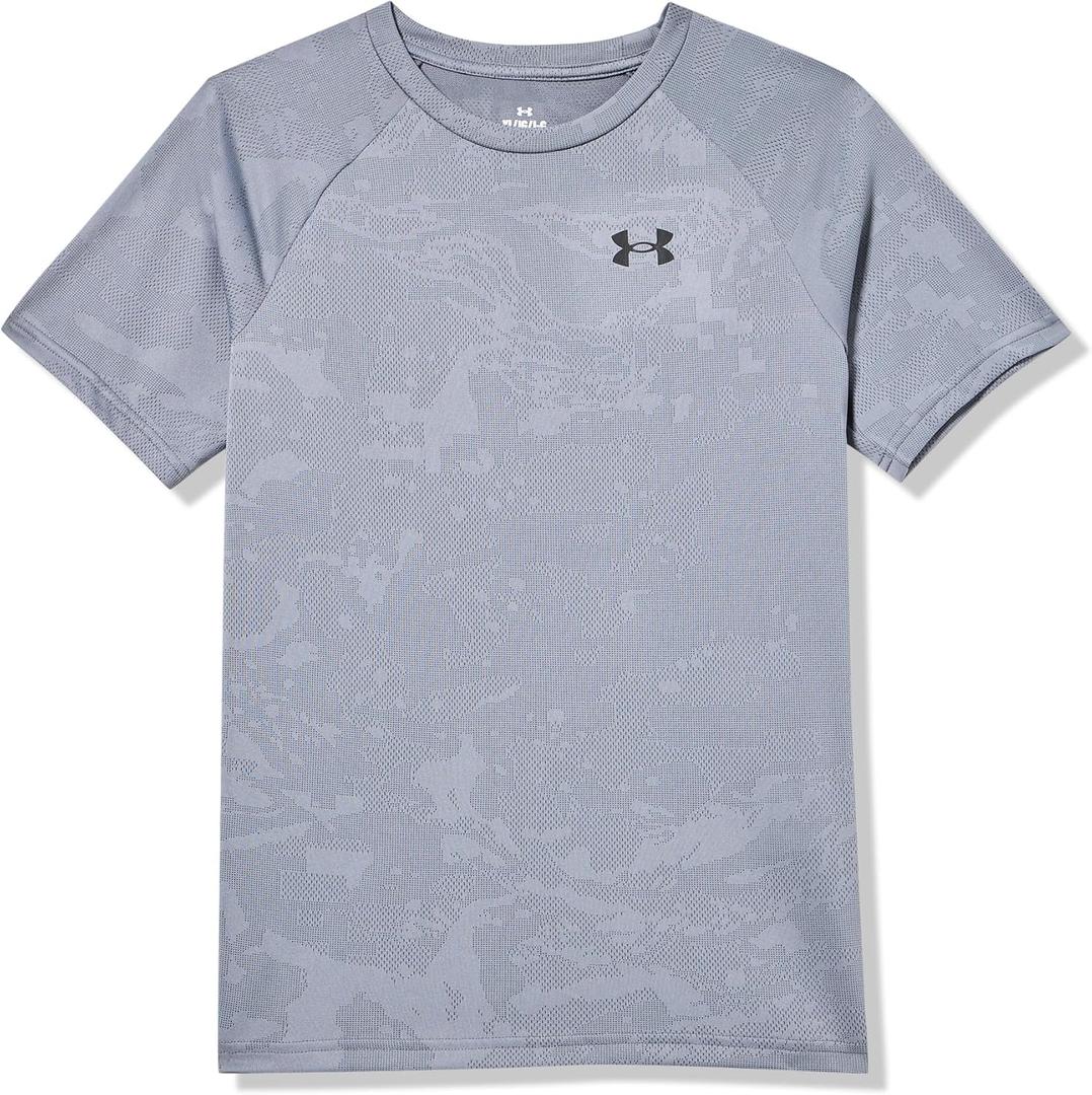 Under Armour Boys' Tech Jacquard 2.0 Short Sleeve T Shirt, XS