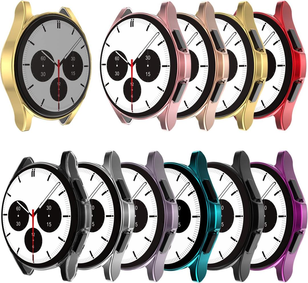 Yrzper 10Pack Compatible with Samsung Galaxy Watch 4 Classic 42mm Protector Case Soft TPU Scratch Resistant Full Cover Protective Case for Galaxy Watch 4 Classic (2021) (42MM, 10ack)