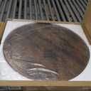 Round Coffee Table, Small Circle Coffee Table with Storage, Modern Wood Round Center Table for Living Room, Home Office, Small Space, Easy Assembly, Rustic Brown