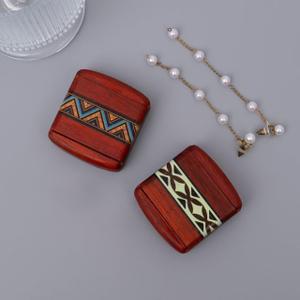 2 pcs Small Wood Box Pill Organizer Travel Container Decorative Keepsake Case Cute Hidden Safe Storage Solution for Jewelry Medication Daily Use Natural Hardwood Mini Decorative Box