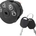 Ignition Switch with Key 7 Terminals Replacement for John Deere L100 L105 L107 L108 L110 L111 L118 L120 L130 125 135 145 155c 190c G110#175566 175442 163968 532175566 925-1741 GY20074 94762