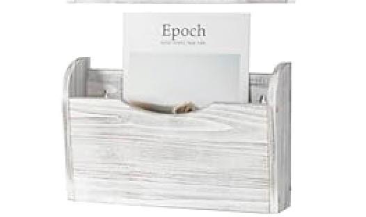 Mail Organizer Wall Mounted 1 PACK, Hanging Wall File Organizer, Wood File Holder For Wall Magazine Mail Holder Keep Office, Study, and Living Room Tidy, Wooden Paper Organizers