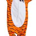 DELEY Unisex Tiger Costume Adult Onesie, One Piece Pajamas, Halloween Cosplay Costumes Homewear Jumpsuit (Medium)