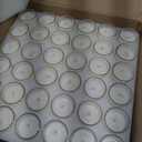 72 Pack White Unscented Clear Glass Filled Votive Candles, Hand Poured Wax Candle Ideal Gifts for Aromatherapy Spa Weddings Birthdays Holidays Party