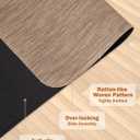 Blvornl Office Chair Mat for Hardwood Floor, 50"*63" Desk Computer Chair Mat for Hard Wood, Large Anti-Slip Hard Floor Protector for Rolling Chair, PVC Desk Rug for Office Red Brown