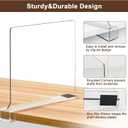 10 Pack Shelf Dividers, Adjustable Shelf Dividers for Closet Organization with Non-Slip Design, Clear Acrylic Shelf Dividers for Clothes, Handbags, Purses, Towels, Bookshelf in Home Organization