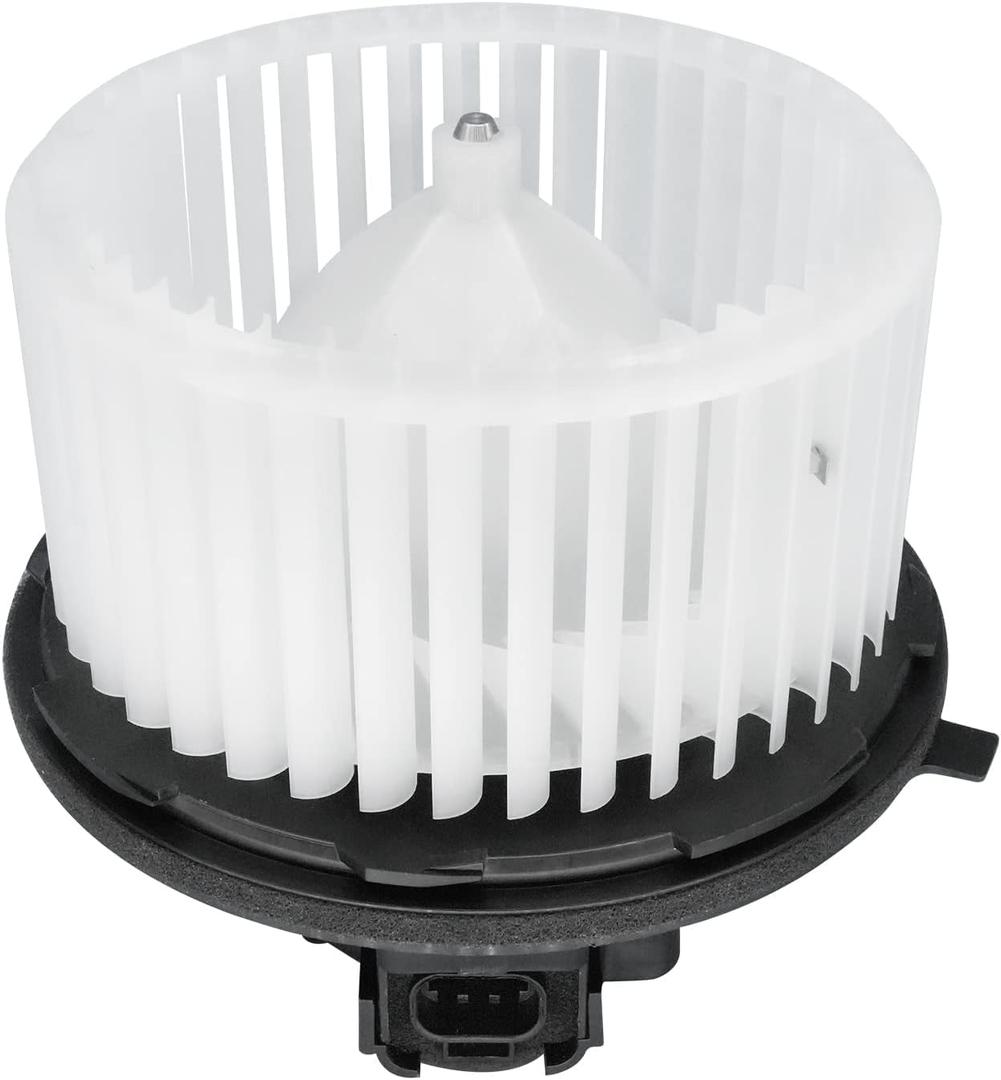 SCITOO AC Plastic Heater Blower Motor w/Fan HVAC 15-81683 Blowers Motors Fan fit for 2007-2014 for Cadillac Escalade/ 2007-2013 for Cadillac Escalade ESV/Escalade EXT/Avalanche/Silverado 1500 Front