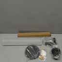 SYBDZSWJ Modern Hardwired Frosted Glass Bathroom Black Wall Sconce, Handmade Knurled Wall Light Fixture,Vanity Light for Living Room,Hallway, Bedroom, 20" Indoor Wall Lamp, Bulb Included