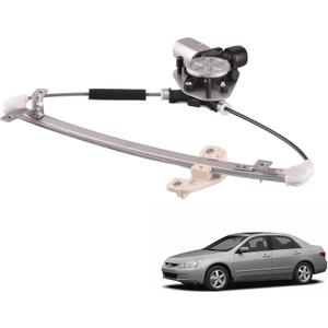 Rear Left Driver Side Power Window Regulator with Motor Assembly Compatible for Honda Accord 2003-2007 Replacement 72750-SDA-A01, 72750-SDC-A01, 748-044