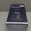 AMZCHEF Coffee Grinder, Burr Coffee Bean Grinder for Home Use with 48 Precise Grind Settings, Detachable Funnel Stand for Espresso, LED Control Panel, Anti-static Design, silver