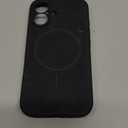 Miracase Compatible with iPhone 16 Case, [Soft Anti-Scratch Microfiber Lining], Compatible with MagSafe, Liquid Silicone Case Shockproof Drop Protection Phone Case for 16,Black