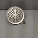 High Pressure Shower Head - Anti-Clogging Silicone Nozzles 2.5 GPM Removable Restrictor - Easy to Clean and Install - Includes Plumbers Tape - 6 inch - (Brushed Nickel 2.5GPM)