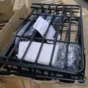 MeeFar Roof Rack Carrier Basket Universal Rooftop 65" X 39" X 6" Large Size Roof Rack + Waterproof Bag 20 Cubic Feet (51" 40" 17"), and Cargo Net with Attachment Hooks, Ratchet Straps