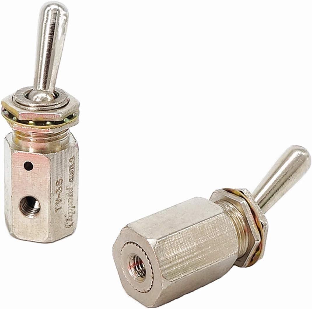 TV-3S Solenoid Air Valve Knob Toggle Value Switch Pneumatic Mechanical 3 Way Electric Knob Control