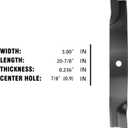 q&p 3pack Lawn Mower Blades for M128485 M131958 M144196 M163983 M168223 TCU15881 690-120-0095 302-832