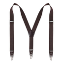 Pack Of 2 JRHEJTFZ Suspenders for Men with Snap Hooks Heavy Duty Adjustable 1.4 inches Wide, Coffee Color