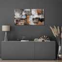 Pogusmavi Abstract Canvas Wall Art, Modern Minimalist Painting, Brown Room Decor, Framed Wall Art for Living Room, Bedroom, Office, 20x40IN