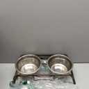 Loving Pets Elevated Dog Bowls Raised Stainless Steel Dog Bowls with Steel Stand Non-Skid, No Spill Feeder for Small, Medium & Large Dogs Easy to Clean, Durable Raised Dog Feeding Station