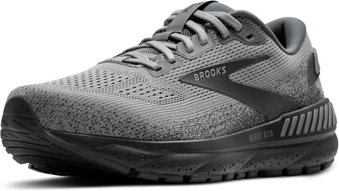 Brooks Mens Beast GTS 24 Supportive Running & Walking Shoe (10.5, Primer Grey/Ebony)