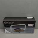 LED Bedside Lamp with Wireless Charger, 3 in 1 Touch Control Bedside Lamp, 5 Color Mode & Dimmable, Desk Lamps with Clock for Nightstand, Table Night Lamp for Bedroom, Gifts for Women, Men, Friends (Wood)