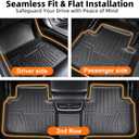 Joruoo-All Weather Car Floor Mats & Cargo Liner Set for Hyundai Kona 2023 2022 2021 2020 2019 2018 & Kona N 2022 2023 (No Electric Models) Custom Fit Accessories,Black
