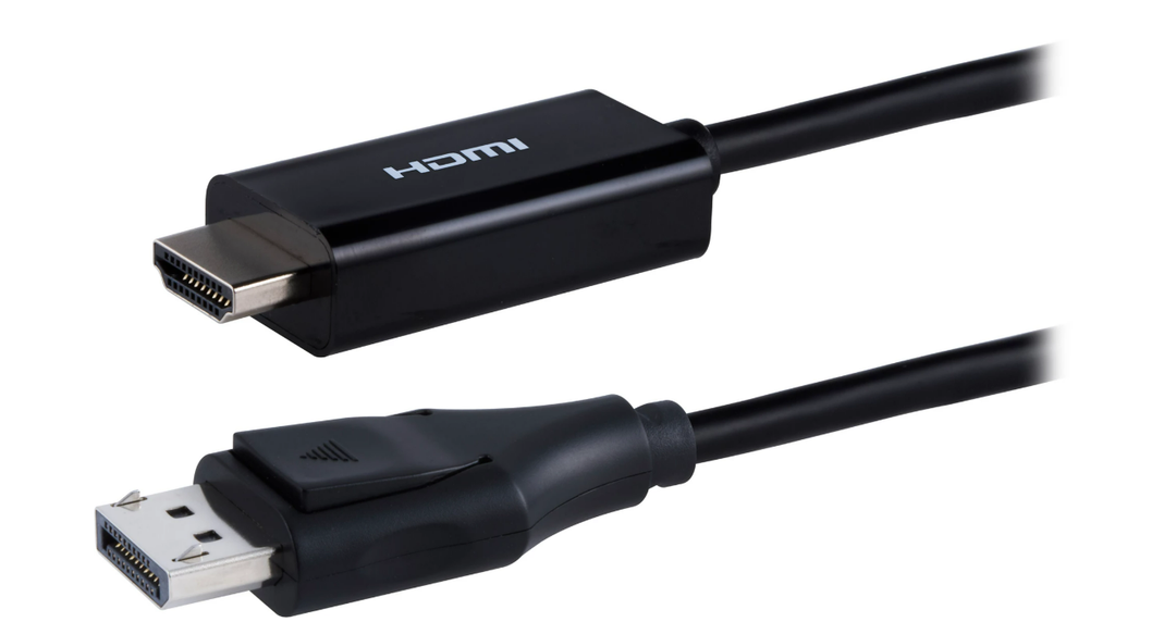 Philips DisplayPort to HDMI Adapter, Unidirectional, Works with Laptops, Tablets, Full HD 1080p, 4K Ultra HD, Mac and PC Compatible, Compact Design, Portable, Black, SWV9200G/27