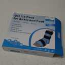Relief Expert Ankle Foot Ice Pack Wrap, Reusable Gel Cold Pack with Cold Compress Therapy for Achilles Tendon, Heel Ice Pack for Soothing and Recovery - Blue (2 Packs)