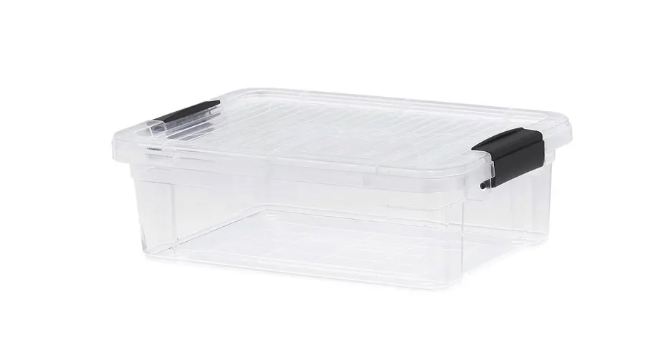 Superio Brand Plastic Storage Container, 3 Quarts, 2.2 Liter, Clear