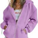 PRETTYGARDEN Women's 2025 Zip Up Y2K Hoodies Casual Long Sleeve Sweatshirts Fall Spring Track Jackets with Pockets Small
