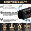 Frienda 50 ft x 1-1/2" ID Pond Pump Tubing Non Kink Water Hose Flexible Corrugated PVC Water Pipe for Garden Pond Waterfall