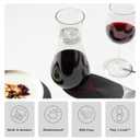 TOSSWARE POP 28oz Set of 72, Premium Quality, Recyclable, Unbreakable & Crystal Clear Plastic Aerating Decanters