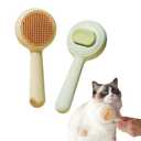 Cat Brush for Shedding, Cat Brushes for Indoor Cats, CatBrush for Long or Short Haired Cats, Cat Hair Grooming Deshedding Brush for Dog Kitten Horse Massage Removes Loose Fur (yellow)