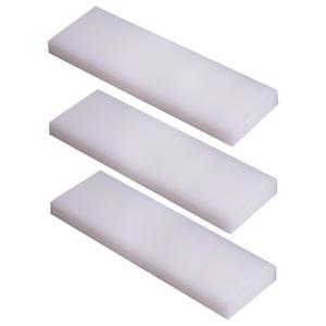 High Density Polyethylene Sheets HDPE Plastic Sheet Board for DIY, Heavy Duty Industry, 3/4" Thick,Size 3"x 12", White Color