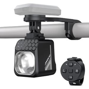2000 Lumens Bike Headlight, Compatible with Garmin/Bryton, High & Low Beam Anti-Glare Bicycle Front Light, USB-C Rechargeable, Waterproof for Night Riding and Urban Cycling