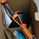 Drain Auger, Clog Remover with Drill Adapter, 25 Feet Flexible Plumbing Snake Use Manually or Powered for Kitchen, Bathroom and Shower Sink, Comes with Gloves (orange)