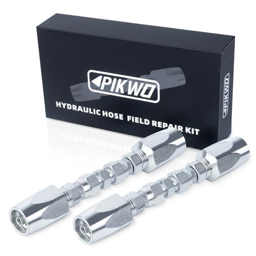 PIKWO 2-Pack Hydraulic Hose Field Repair Kit,1/2" Inner Diameter Reusable