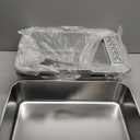 2PACK Stainless Steel Cat Litter Box with Lid, High-Sided Metal Litter Pan for Small Cats, Kitty Litter Box, Non-Stick & Odor-Resistant, Anti-Urine Leakage, Easy to Clean, Scoop Included (Silver Grey)