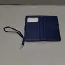 Bocasal for iPhone 17 Pro Wallet Case Compatible with MagSafe Wireless Charging, RFID Blocking Magnetic Leather Case with Card Slots Holder Kickstand Detachable Wrist Strap 6.3 Inch (Blue)