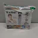 KEMEI 3023-702 Hair & Beard Trimmer for Men, 9000 RPM Zero Gapped Trimmers for Barbers with Full Metal Body, Professional Hair Clippers with LED Display, Ceramic and DLC Blades