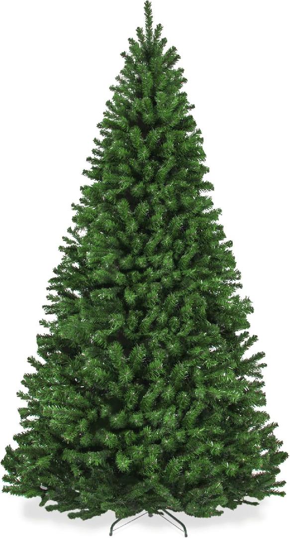 Best Choice Products Artificial Christmas Tree, 7.5ft Premium Unlit Realistic Spruce Holiday Dcor w/Dense Branches, Easy Assembly, Metal Base