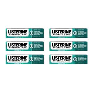 Listerine Essential Care Toothpaste, Bad Breath Treatment, Cavity Prevention, Fluoride Toothpaste; Powerful Mint Flavor, 4.2 oz, 6 Pack