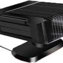 12V 150W Portable Car Heater & Fan 2-in-1, Fast Heating and Cooling Car Defroster Demister with 360 Rotatable Base, Plug-in Cigarette Lighter Auto Heater for Windshield, SUV, Truck, Sedan