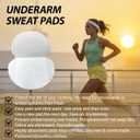 Underarm Sweat Pads for Women - 30 PCS Disposable Underarm Sweat Protection, Invisible Sweat Free Armpit Guards, Extra Adhesive Armpit Sweat Pads for Ephidrosis, Men Woman Underarm Protector