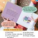 Calis Books Patty Cake Nursery Rhymes Interactive Sound Book for Toddlers 13, Kids Headphones Included, Musical Book for 1 Year Olds, Perfect First Birthday Gift, 6 Favorite Songs